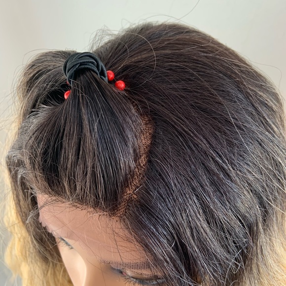 Versatile 28” Ombre Blonde 4x4 Lace Front Premium Fiber Wig - Picture 2 of 13